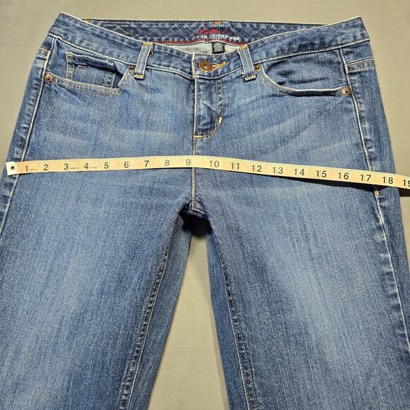 Tommy Hilfiger Blue Jeans Stretch Classic Bootcut Stonewash Denim Women 10 Short - Picture 6 of 11